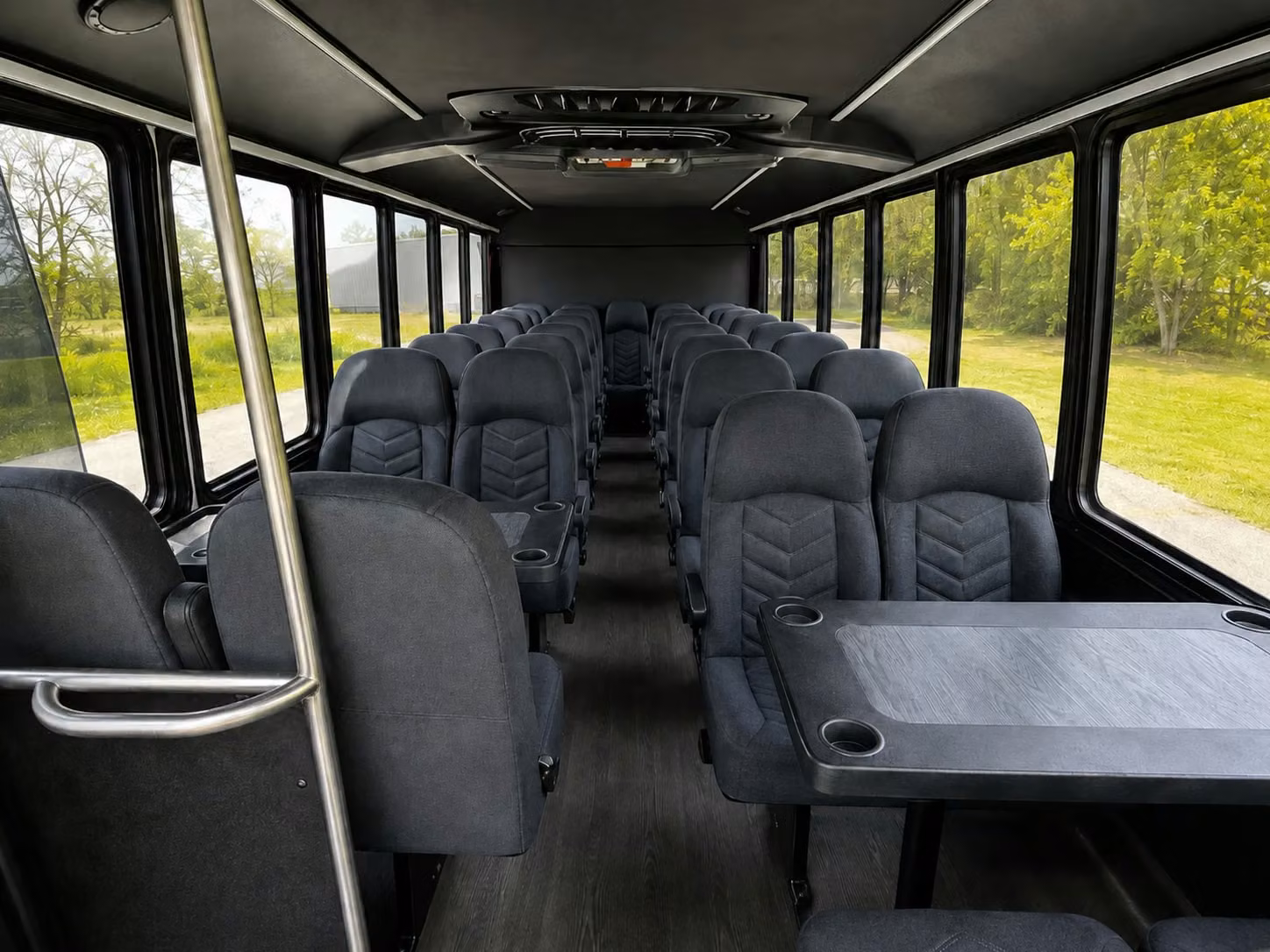 15 passenger minibus inside