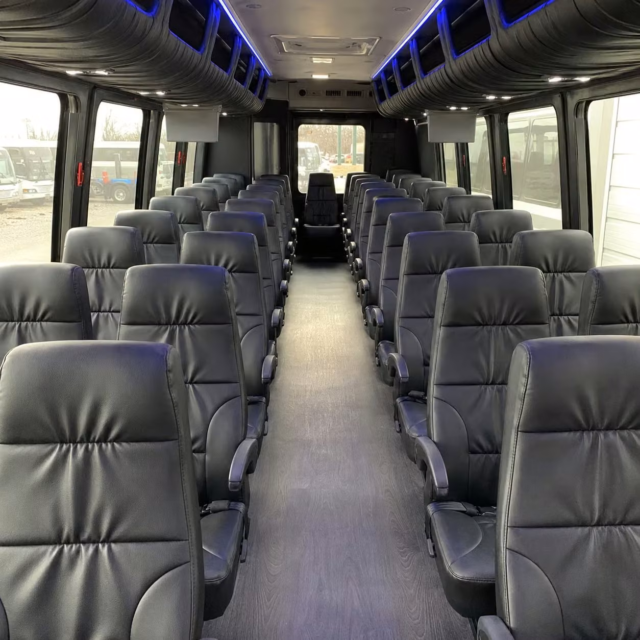 28 passenger minibus inside