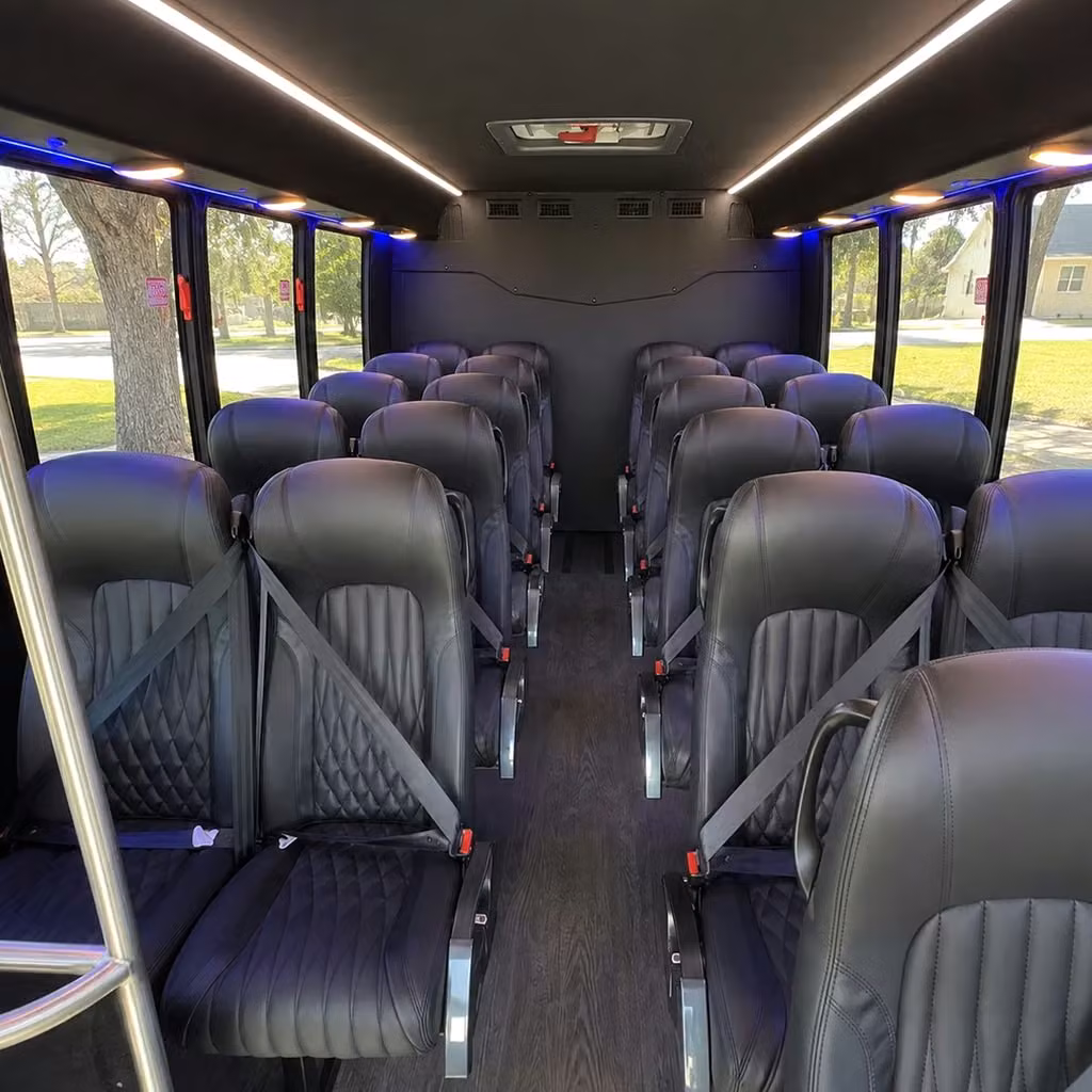 30 passenger minibus inside