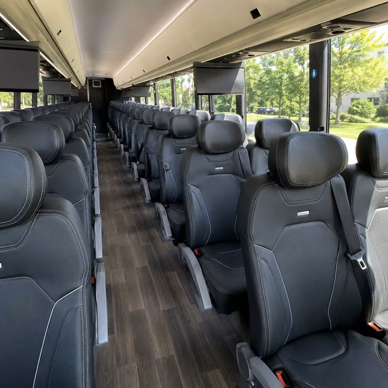 salt lake city charter bus interior