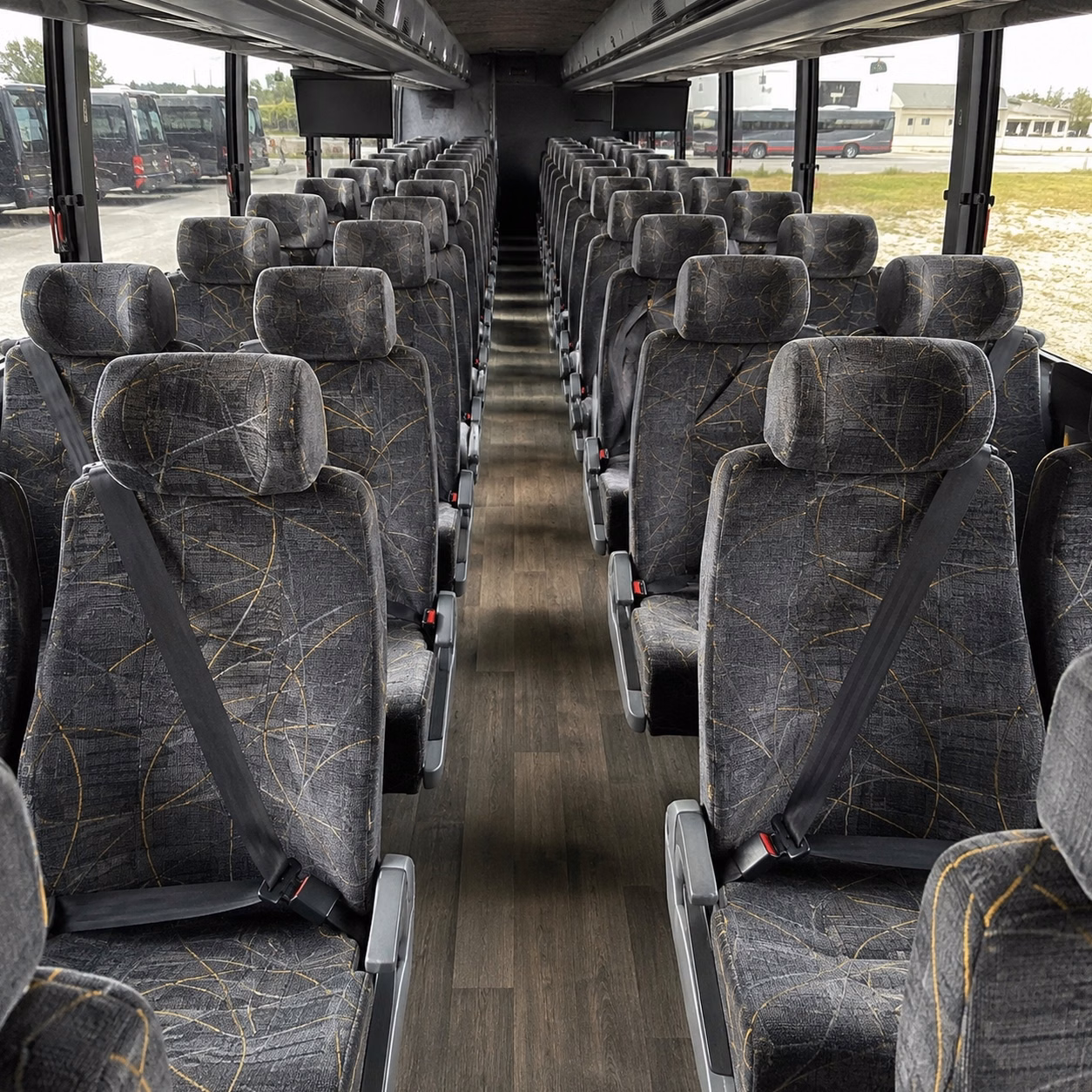 salt lake city charter bus rental interior