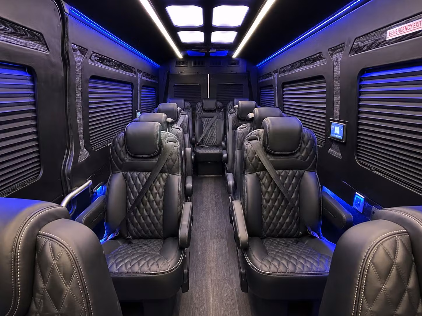 sprinter van with driver inside